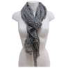 Grigio Scuro SCIARPA Foulard Coprispalle Gotico Uomo Donna Misto Seta SG1