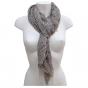 Marrone SCIARPA Foulard Coprispalle Gotico Uomo Donna Misto Seta SG1