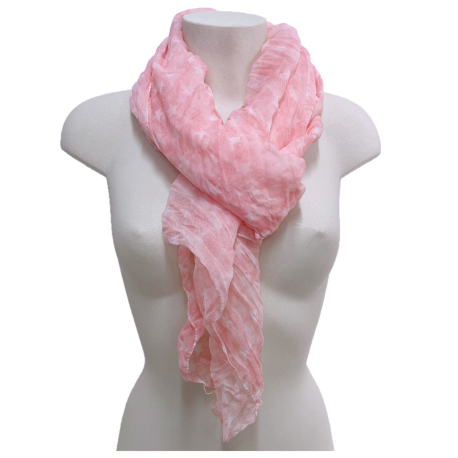 Beige Circles SCARF Foulard Shrug Man Woman Mixed Silk Viscose FC1