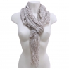 Beige Stella SCIARPA Foulard Coprispalle Uomo Donna Misto Seta SS1