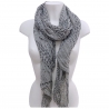 Gray Figure SCARF Foulard Shrug Man Woman Mixed Silk Cotton UM1