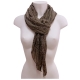 Grigio Figure SCIARPA Foulard Coprispalle Uomo Donna Misto Seta Cotone UM1