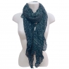 Petrolio Figure SCARF Foulard Shrug Man Woman Mixed Silk Cotton UM1