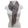 Delicata SCIARPA Foulard Coprispalle Uomo Donna Quadrifoglio Q2 Marroncino
