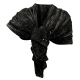 Elegant Silk Scarf pleated Shawl Foulard, Woman Shrug Ceremony