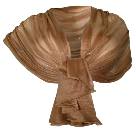 Glitter Tinta Unita SCIARPA Scialle Foulard Donna Coprispalle Cerimonia Azzurro