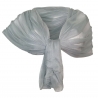 Tinta Unita Glitter SCIARPA Scialle Foulard Donna Coprispalle Cerimonia Grigio Argento