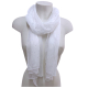 Sciarpa Metallizzata Glitter Scialle Brillante Foulard Donna CopriSpalle Bianco