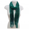 Sciarpa Metallizzata Glitter Scialle Brillante Foulard Donna CopriSpalle Verde