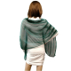 Metallic Glitter Scarf Shiny Shawl Woman Shoulder Scarf Green