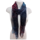Sciarpa Metallizzata Glitter Scialle Brillante Foulard Donna CopriSpalle Argento Nero