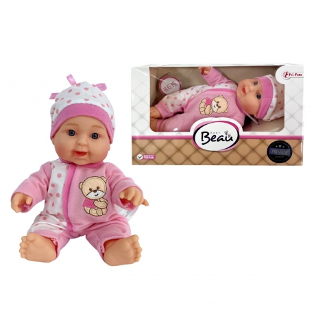 Baby Beau Bambola Neonato 23cm Maschio Copro in Vinile con Cappello e Tutina