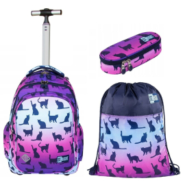 St.Right Blocks XD Set Backpack Trolley Bag Sport Pencil Case Elementary School