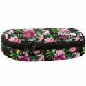 Black Flowers Pen Case Organized School Plate