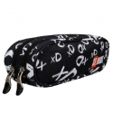 St.Right xD Graffiti Astuccio Porta Penne Doppio 2 zip Scuola