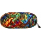 St.Right xD Graffiti Astuccio Porta Penne Doppio 2 zip Scuola
