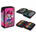 Disney Minnie Mouse Astuccio Grande Doppia Zip Con Accessori - 38pezzi