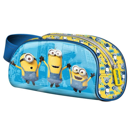 Minions Googles Astuccio Porta Tutto Matite Penne con Zip Scuola