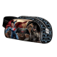Batman e Superman Astuccio Porta Tutto Matite Penne con Zip Scuola