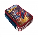Spiderman Marvel Astuccio 3D Completo 3 zip Accessori Scuola