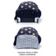 Footy Heart Sequins Led Large Little Girl Elementary School Backpack