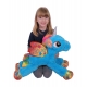 Unicorno Peluche 65cm Viola Pony Cavallo Magico Disteso con Ali