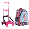 Footy Unicorn Name Led Large Backpack with Detachable Trolley Seven