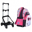 Footy Occhiali Led Grande Zaino con Carrello Trolley Staccabile Seven