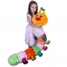 Bruco Gigante Multicolore Glitter 120cm Peluche Originale Ragazzi Bambini 1 anno