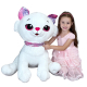 Peluche Gatto Rosa Gigante 70cm Pupazzo Bambola Bambina da 0+