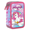Unicorn Magical Case 3 zip Complete Accessories 44 pieces Giotto Scuola