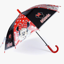 Minnie Mouse Flowers Transparent Umbrella Children Classic Umbrella Rain Cover