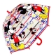 Disney Topolino Ombrello Trasparente Bambini Ombrellino a Copula Parapioggia