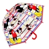 Disney Topolino Righe Ombrello Trasparente Bambini Ombrellino Copula Parapioggia