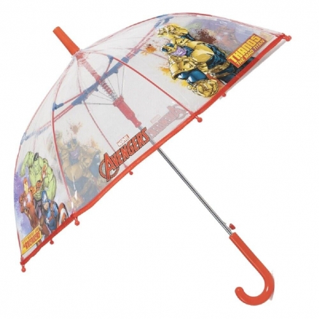 Avengers Marvel Ombrello Trasparente Auto Bambini Ragazzi Ombrellino Parapioggia