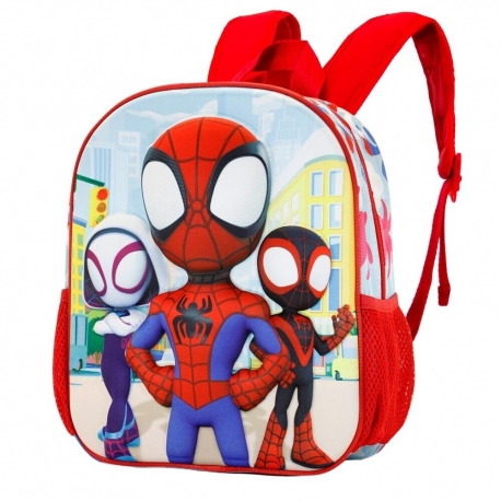 Spiderman Uomo Ragno Zainetto Zaino 3D Scuola Materna Asilo tempo Libero
