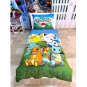 Pokemon Sea Single Bed Set Duvet Cover 140x200cm + Pillowcase in 100% Cotton