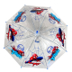 Spiderman Marvel Ros Ombrello Trasparente Bambini Ragazzi Ombrellino Parapioggia