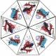 Spiderman Marvel Ros Transparent Umbrella Kids Boys Parasol Rain Cover