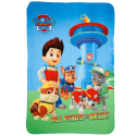 Paw Patrol Coperta Plaid 100x140cm in Polar Fleece Blanket All Paws on Deck