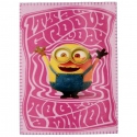 Minions Minion Coperta Plaid 100x140cm in Polar Fleece Blanket IT´S A GROOVY DAY