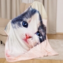 Gatto Gattino Coperta Plaid 120x150cm in Pile di Corallo Blanket Sweet Home