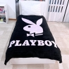 Playboy Plaid Blanket 150x200cm Coral Fleece Plush Blanket Single Bed