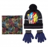 Avengers Superheroes from 3 - 7 years Pompon Hat with Neck Warmer Winter Gloves